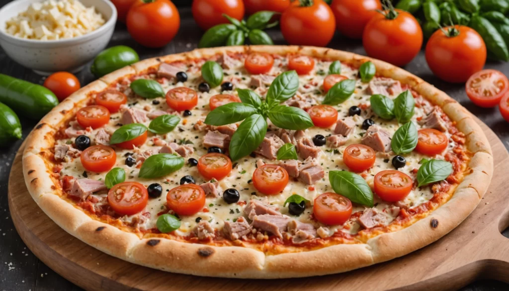 pizza thon tomate